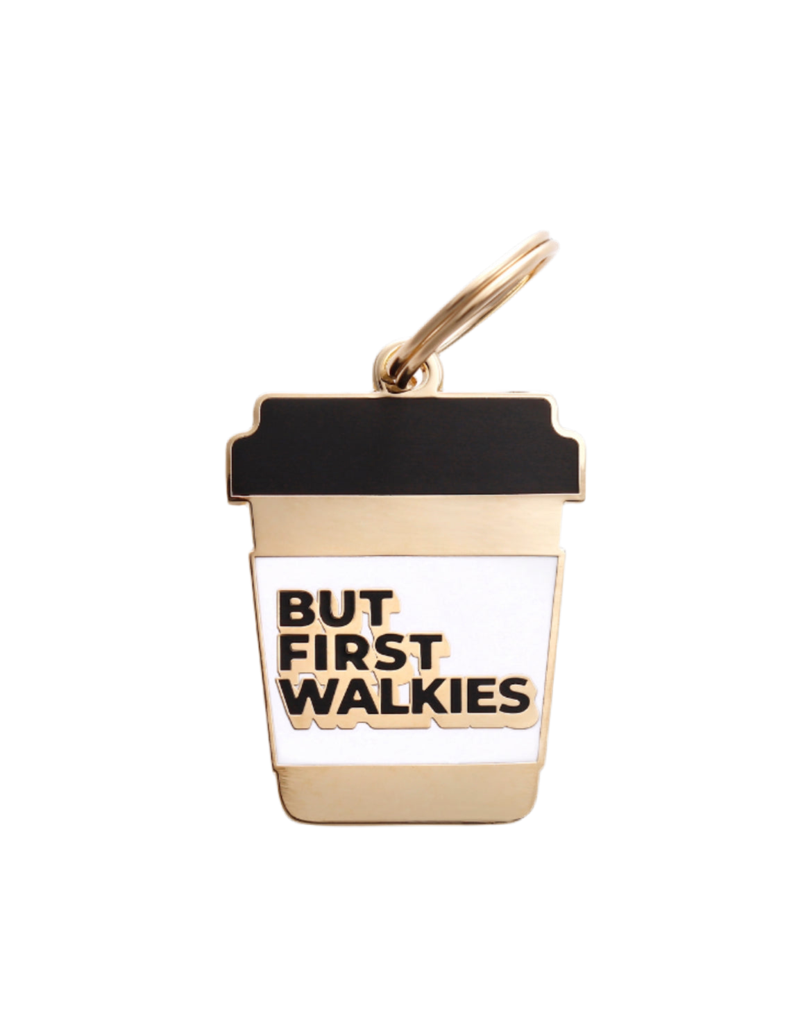But First Walkies Pet ID Dog Tag