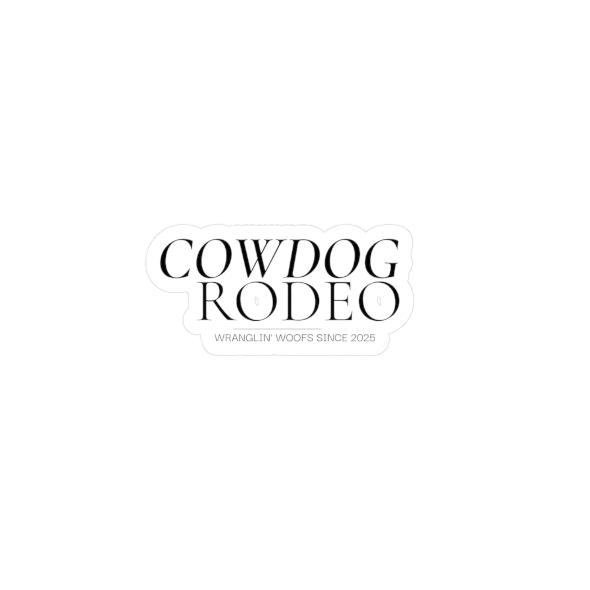 Cowdog Rodeo Kiss-Cut Vinyl Decals